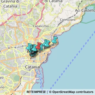 Mappa Via Bonforte, 95127 Catania CT, Italia (1.457)