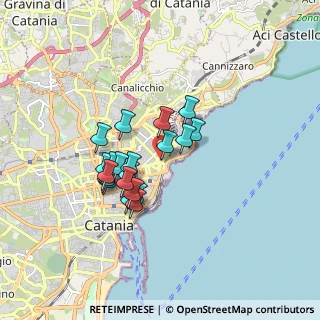 Mappa Via Bonforte, 95127 Catania CT, Italia (1.502)