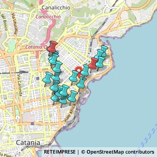 Mappa Via Bonforte, 95127 Catania CT, Italia (0.801)