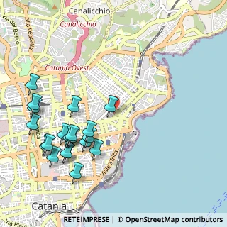 Mappa Via Pietro Fullone, 95127 Catania CT, Italia (1.3715)