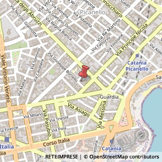 Mappa Via Giuseppe Borrello, 20, 95127 Catania, Catania (Sicilia)