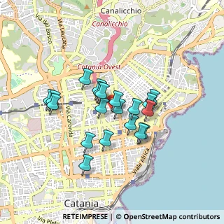 Mappa Via Genova, 95126 Catania CT, Italia (0.7655)