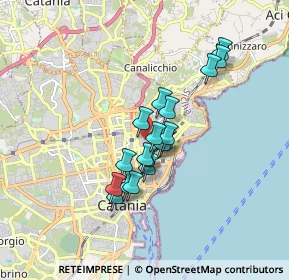 Mappa Via Genova, 95126 Catania CT, Italia (1.44722)