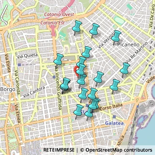 Mappa Via Genova, 95126 Catania CT, Italia (0.4535)