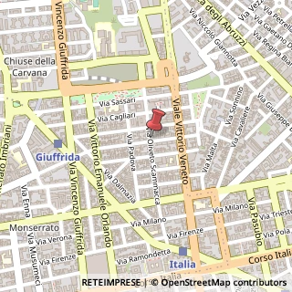 Mappa Via Oliveto Scammacca, 48, 95127 Catania, Catania (Sicilia)