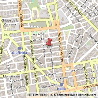 Mappa Via Genova, 40, 95021 Catania, Catania (Sicilia)