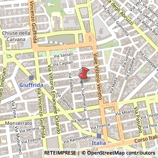 Mappa Via Donato Bramante, 61, 95127 Catania, Catania (Sicilia)