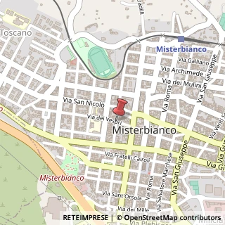 Mappa Via Dei Vespri, 272, 95045 Misterbianco, Catania (Sicilia)