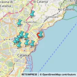 Mappa V.le Alcide De Gasperi, 95127 Catania CT, Italia (2.24909)