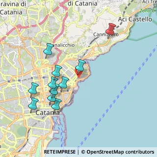 Mappa V.le Alcide De Gasperi, 95127 Catania CT, Italia (2.22182)