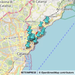 Mappa V.le Alcide De Gasperi, 95127 Catania CT, Italia (1.20444)