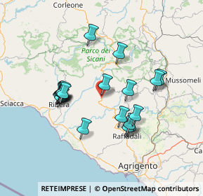 Mappa Via Ludovico Ariosto, 92012 Cianciana AG, Italia (14.423)