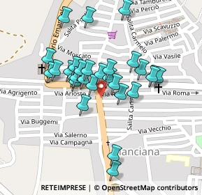Mappa Via Ludovico Ariosto, 92012 Cianciana AG, Italia (0.1069)
