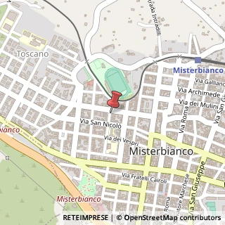 Mappa Via Duccio Galimberti, 24, 95045 Misterbianco, Catania (Sicilia)