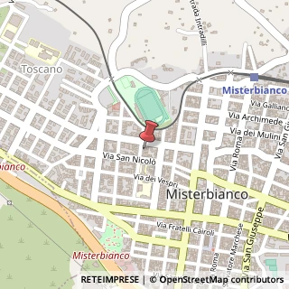 Mappa Via Duccio Galimberti, 16, 95045 Misterbianco, Catania (Sicilia)