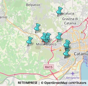Mappa Via San Nicolò, 95045 Misterbianco CT, Italia (3.15636)