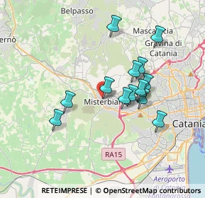 Mappa Via San Nicolò, 95045 Misterbianco CT, Italia (3.46929)