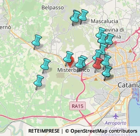 Mappa Via San Nicolò, 95045 Misterbianco CT, Italia (3.92056)