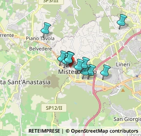 Mappa Via San Nicolò, 95045 Misterbianco CT, Italia (1.25)