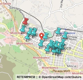 Mappa Via San Nicolò, 95045 Misterbianco CT, Italia (0.4295)