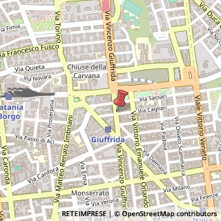 Mappa Via Vincenzo Giuffrida, 104, 95127 Catania, Catania (Sicilia)