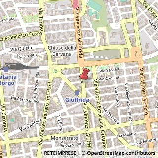 Mappa Via Vincenzo Giuffrida, 107, 95127 Catania, Catania (Sicilia)