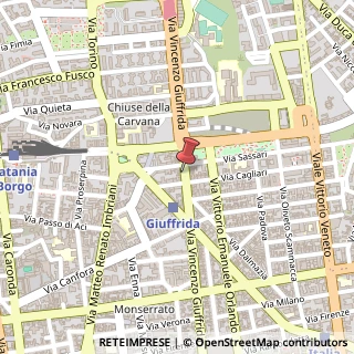 Mappa Via Vincenzo Giuffrida, 115, 95127 Catania, Catania (Sicilia)