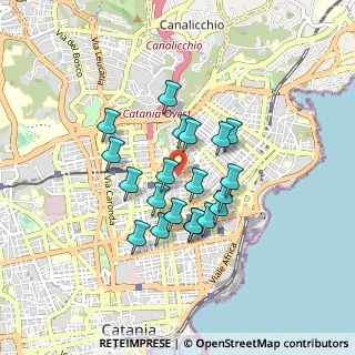 Mappa Via Napoli, 95128 Catania CT, Italia (0.7585)