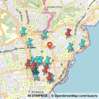 Mappa Via Napoli, 95128 Catania CT, Italia (1.267)