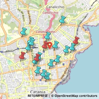 Mappa Via Napoli, 95127 Catania CT, Italia (1.039)