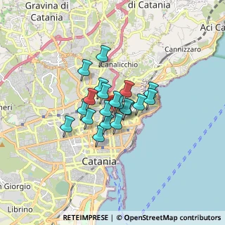 Mappa Via Napoli, 95127 Catania CT, Italia (1.1025)