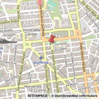 Mappa Via Sassari, 28, 95127 Catania, Catania (Sicilia)