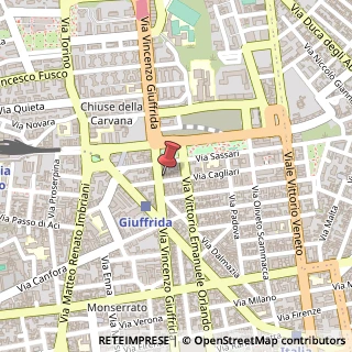 Mappa Via Cagliari, 19, 95127 Catania, Catania (Sicilia)