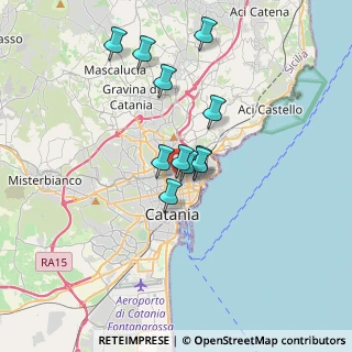 Mappa Corso delle Province, 95124 Catania CT, Italia (3.07636)