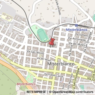 Mappa Via Antonio Menna, 82, 95045 Misterbianco, Catania (Sicilia)