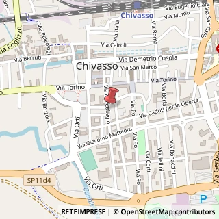 Mappa Via del Collegio,  9, 10034 Chivasso, Torino (Piemonte)