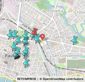 Mappa Viale Ambrogio Necchi, 27100 Pavia PV, Italia (0.5905)