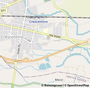 Mappa Via Rossaro, 13044 Crescentino VC, Italia (0.35)