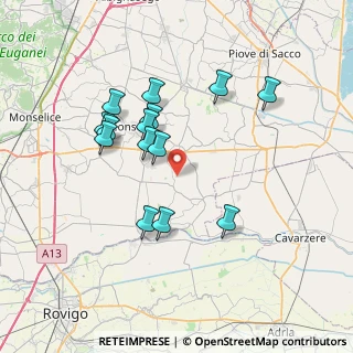 Mappa Via Armando Diaz, 35023 Bagnoli di Sopra PD, Italia (6.73857)