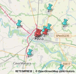 Mappa Via San Severino Boezio, 27100 Pavia PV, Italia (3.12818)