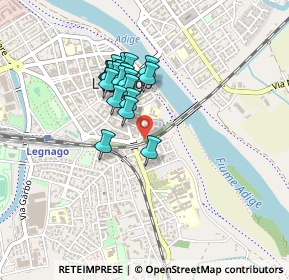 Mappa Via Maria Montessori, 37045 Legnago VR, Italia (0.3375)