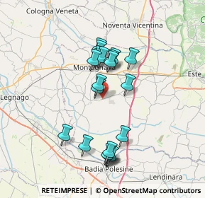Mappa Via della Scodosia, 35040 Casale di Scodosia PD, Italia (6.3925)