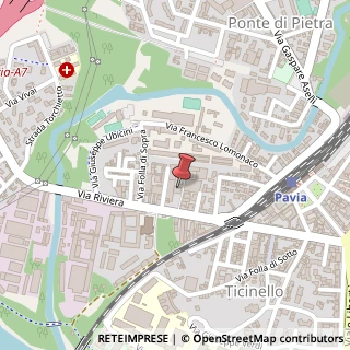 Mappa Via Riviera, 39, 27100 Pavia, Pavia (Lombardia)