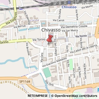 Mappa Lungo Piazza d'Armi, 2/A, 10034 Chivasso, Torino (Piemonte)