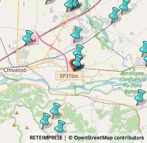 Mappa Via Roma, 10038 Verolengo TO, Italia (5.3945)