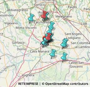 Mappa Piazza Castello, 27100 Pavia PV, Italia (8.13722)