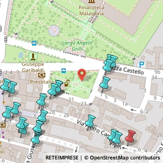 Mappa Piazza Castello, 27100 Pavia PV, Italia (0.08261)