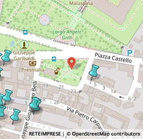 Mappa Piazza Castello, 27100 Pavia PV, Italia (0.141)