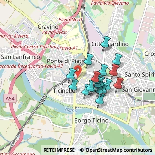 Mappa Viale Cesare Battisti, 27100 Pavia PV, Italia (0.7345)