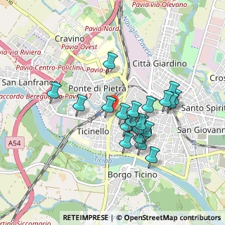 Mappa Viale Cesare Battisti, 27100 Pavia PV, Italia (0.7725)